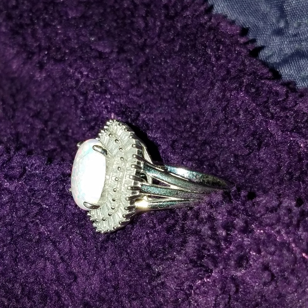 SS OPAL CZ RING - Picture 2 of 3